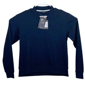 Galvin Green Donya INSULA Outerwear V-Neck Shirt Womens Navy Blue Medium
